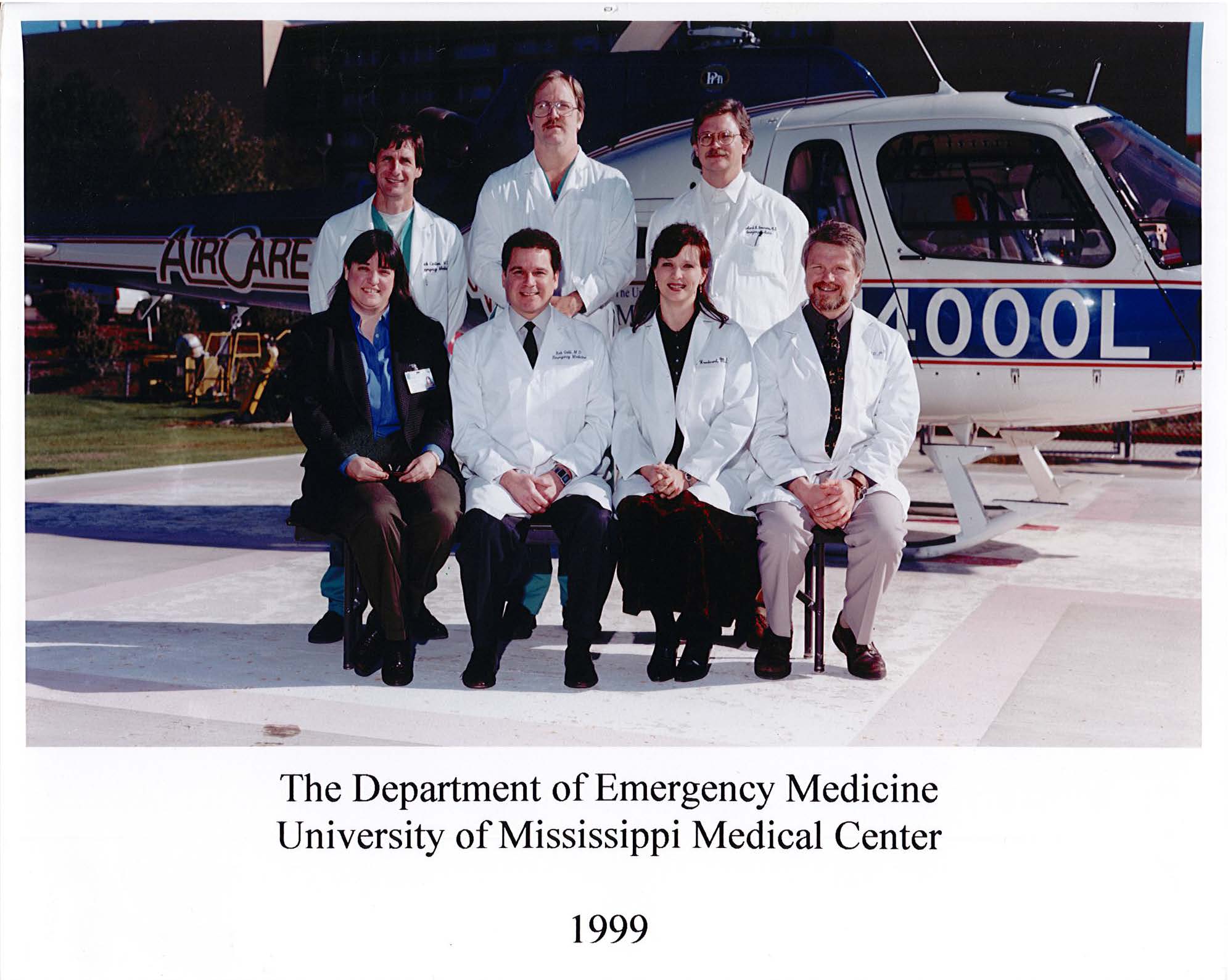 Back, L to R: Rick Carlton MD, Jimmy Kolb MD, Richard Summers MD. Front, L to R: Verena Valley MD, Bob Galli MD, LouAnn Wooward MD, Bob Cox MD